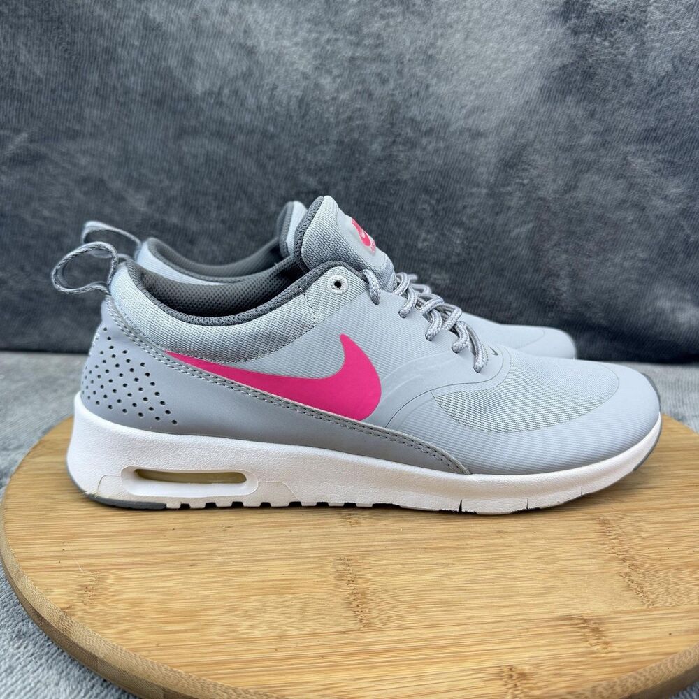 Nike Air Max Thea Shoes Girls Size 7Y Gray Running Sneaker 814444-002 No Insoles